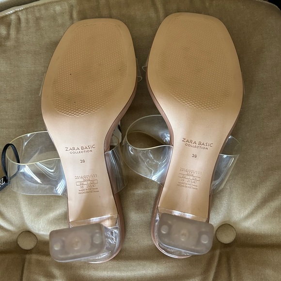 SOLD: Zara Transparent Heeled Sandals NWT - Picture 4 of 5